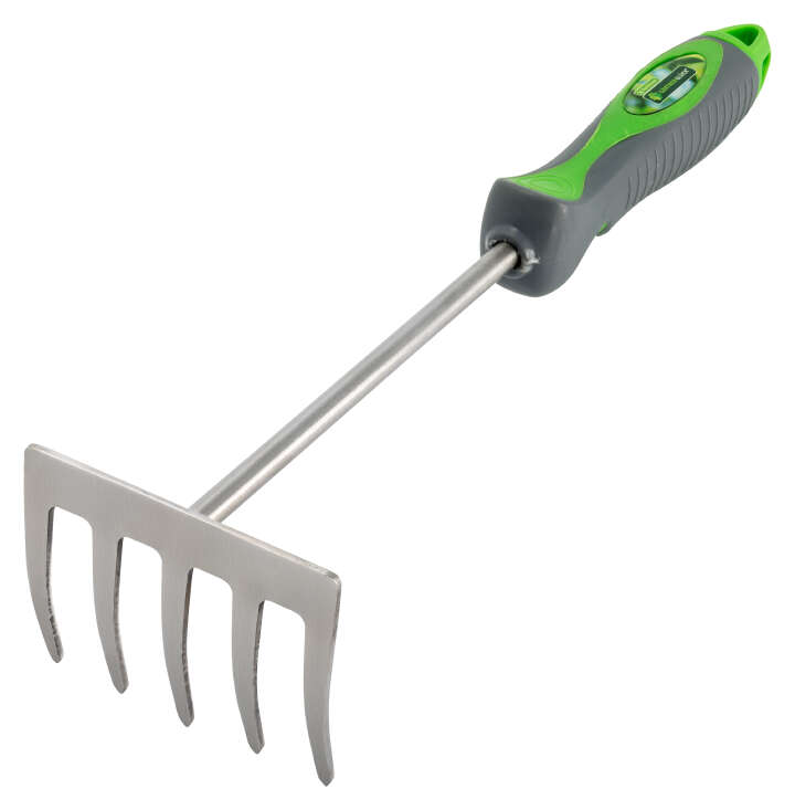 GÄRTNERGLÜCK Edelstahl-Kleinrechen